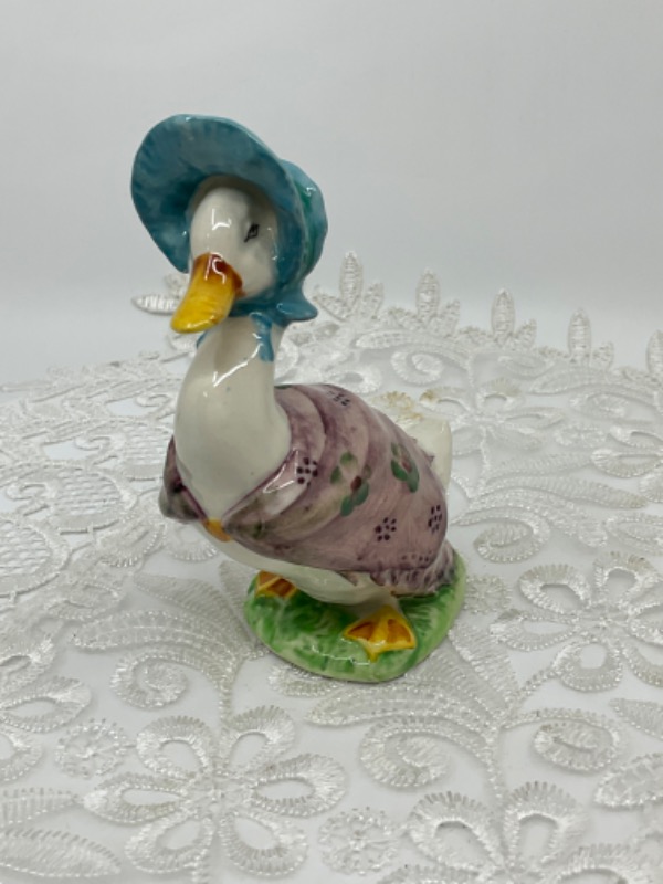 로얄 돌턴 베스윅웨어 제미마 퍼들 오리 피겨린  Royal Doulton Beswickware Jemima Puddle Duck Figurine 1993