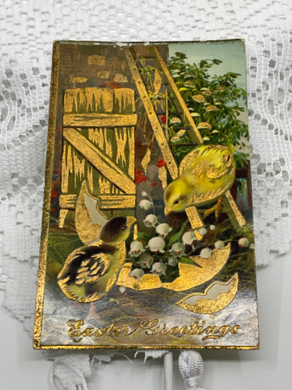 앤틱 그림 엽서 -부활절 Antique Postcard - Easter Greetings 1911