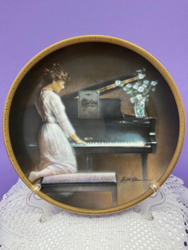 빈티지 &quot;Piano Moods&quot; 콜렉터스 플레이트  Vintage Collectors Plate &quot;Piano Moods&quot;