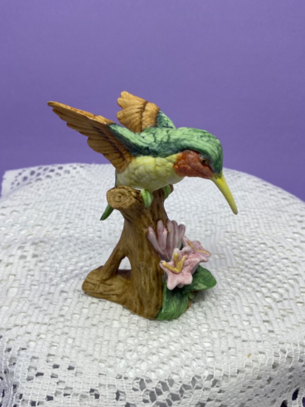 빈티지 레프톤 핸드페인트 &quot;Hummingbird&quot; 피겨린 Vintage Lefton Hand Painted Hummingbird Figurine