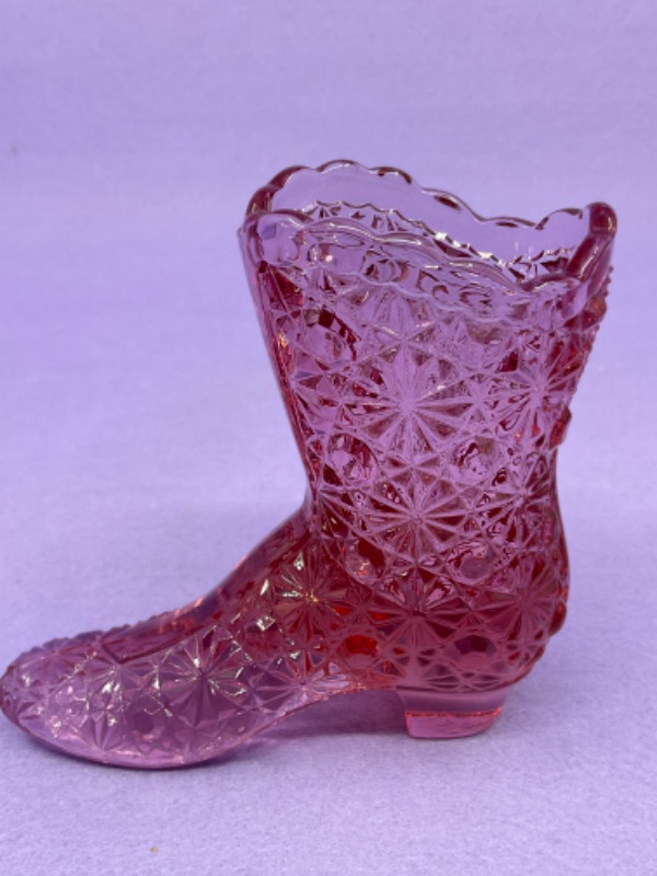 펜톤 글래스 부츠 Fenton Glass Boot circa 1960