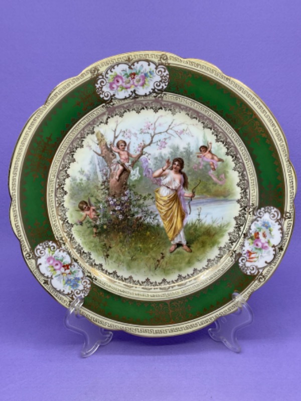 임페리얼 크라운 로얄 비엔나 스타일 케비넷 플레이트 Imperial Crown Royal Vienna Style Cabinet Plate