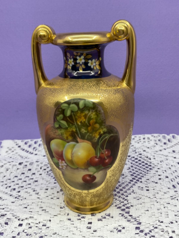 피카드 핸드페인트 베이스 Pickard Hand Painted Vase circa 1900