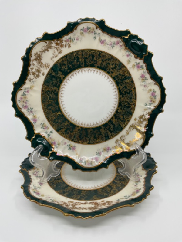 Coiffe 리모지 케비넷 플레이트 Coiffe Limoges Cabinet Plate circa 1890
