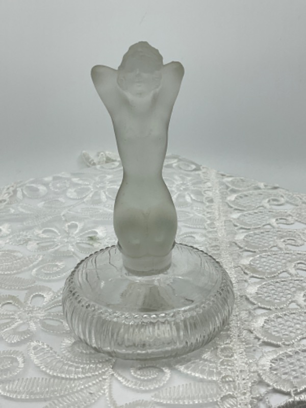 BTCIC 글래스 워크 누드 피에르 듄 &quot;Sequoia&quot; 향수 병 BTCIC Glassworks Nude PIERRE DUNE &quot;Sequoia&quot; Perfume Bottle circa 1940